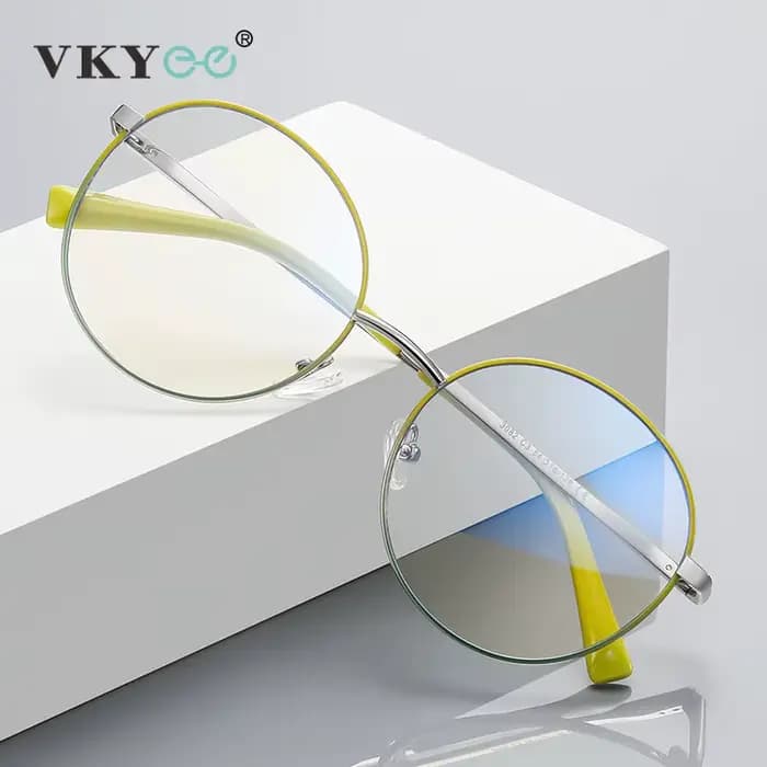VICKY rétro rond myopie lunettes de Prescription hypermétropie pour les femmes lecture CR39 Anti lum