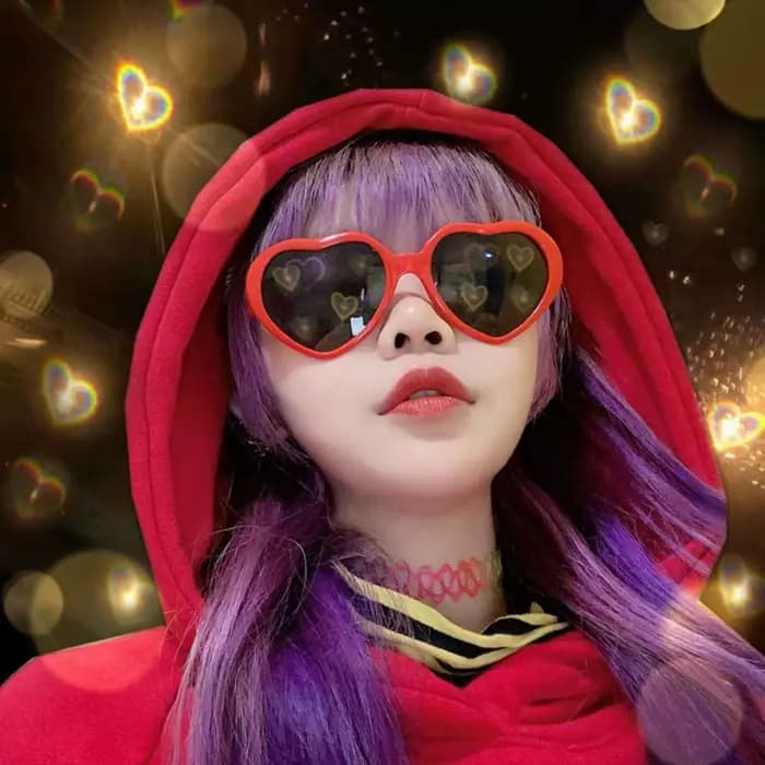 Lunettes à effets en forme de cœur d'amour pour femmes, lunettes de diffraction, lunettes de soleil 