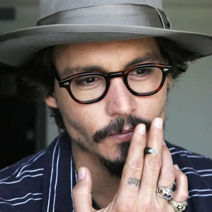 Monture de lunettes optiques hommes femmes Johnny Depp lunettes Vintage ordinateur acétate monture d