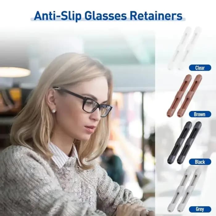 Manchon antidérapant en Silicone pour lunettes, cadre pour les yeux, jambe de traînée, support de cr