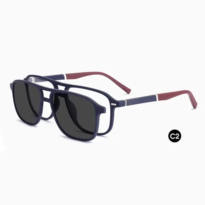 Ceofy Hommes Lunettes Cadre Optique De Mode Soleil Clip Sur Polarized Marque Conception Conduite Lun