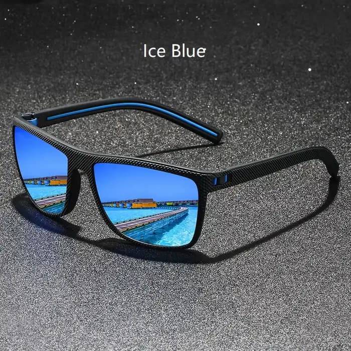 Classique Vintage motif à carreaux carré lunettes de soleil hommes femmes mode pêche conduite homme 