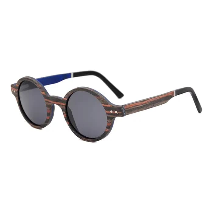 Lunettes de soleil Vintage en bois faites à la main pour hommes et femmes, lunettes de soleil polari