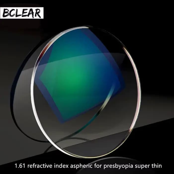 BCLEAR 1.61 lentilles en résine d'index lentille optique UV400 lentille de revêtement réfléchissant 