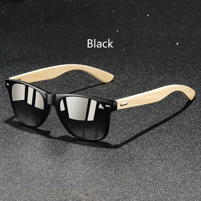 Lunettes de soleil carrées Vintage en bois de bambou pour hommes et femmes, marque de luxe de stylis