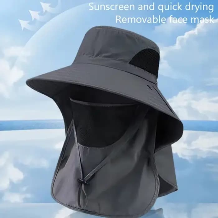 Chapeaux de soleil d'été pour hommes et femmes, protection UV, casquette de pêche, chasse en plein a