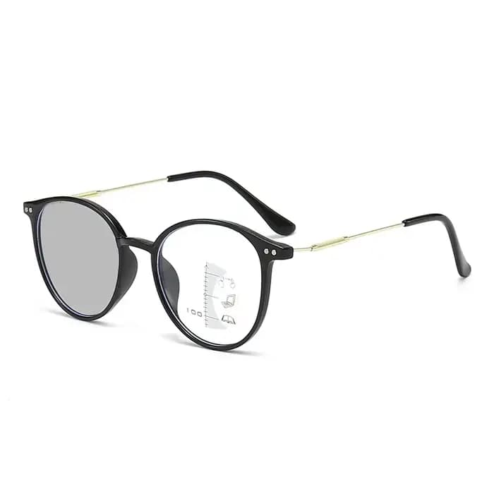 Lunettes de lecture multifocales rondes et tendance, verres photochromiques pour presbytie, Prescrip