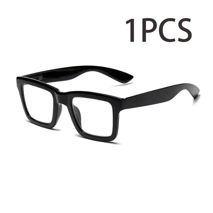 1 paire de lunettes de lecture élégantes et confortables à monture large, anti-lumière bleue, adapté