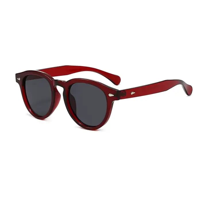 Lunettes de protection rétro petites lunettes de soleil rondes femmes mode riz ongles nuances UV400 