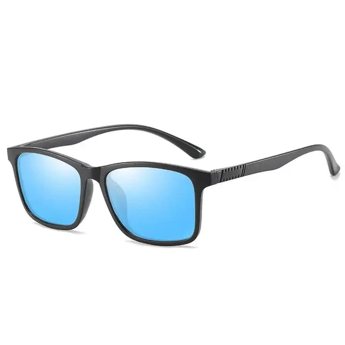Lunettes de soleil de luxe pour hommes, monture carrée vintage ultra-légère, pour la conduite et la 