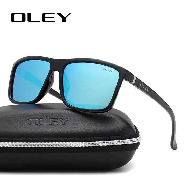 OLEY – lunettes de soleil polarisées pour hommes, Vintage, carrées, pour la conduite, protection de 