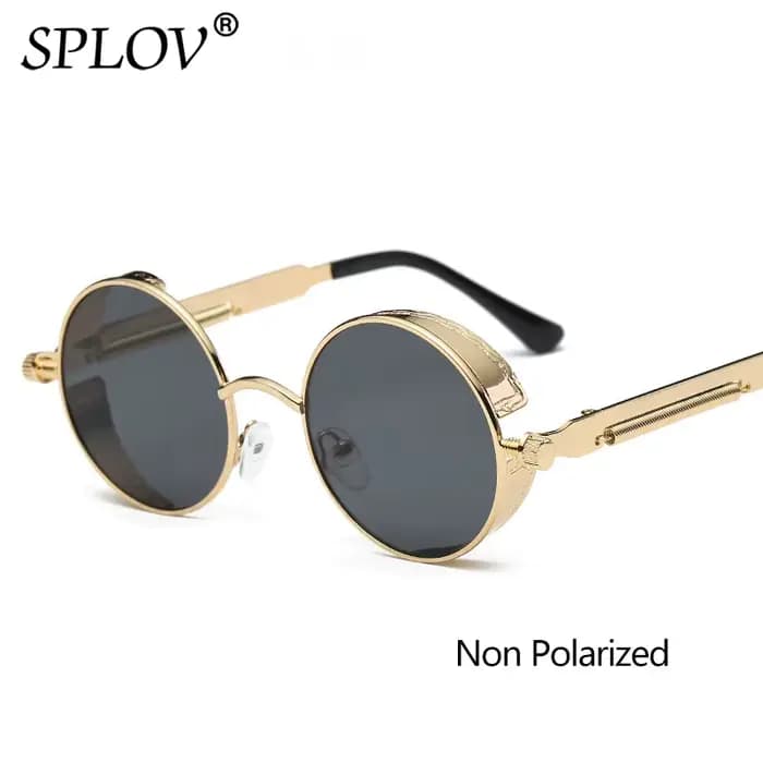 Éventuelles LOV-Lunettes de soleil polarisées rondes vintage pour hommes et femmes, lunettes de sole