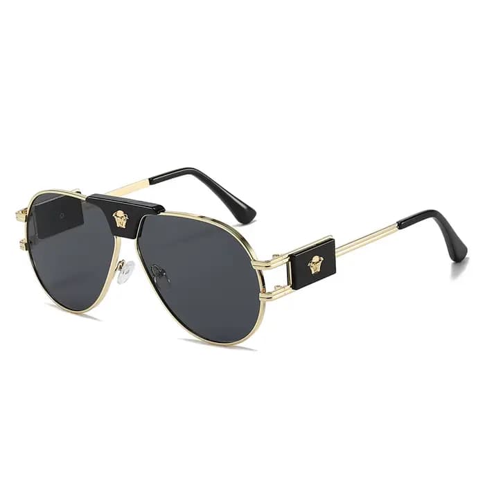 Lunettes de soleil d'aviation classiques pour femmes, marque de styliste, décoration de tête de béta