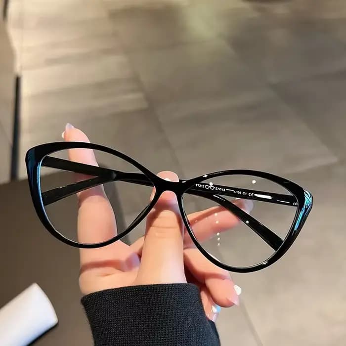 Lunettes de myopie œil de chat avec cadre transparent pour femme, vintage, grand, moins,-1.5,-2.5, 3