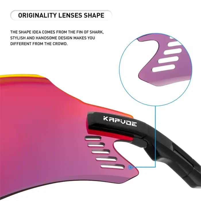 Kapvoe lunettes de soleil de vélo de route chaude Protection UV400 lunettes de cyclisme hommes femme