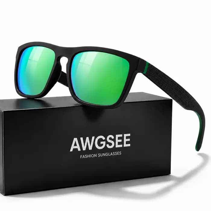 Lunettes de soleil carrées polarisées pour femmes et hommes, verres miroir roses, UV400, pour la con