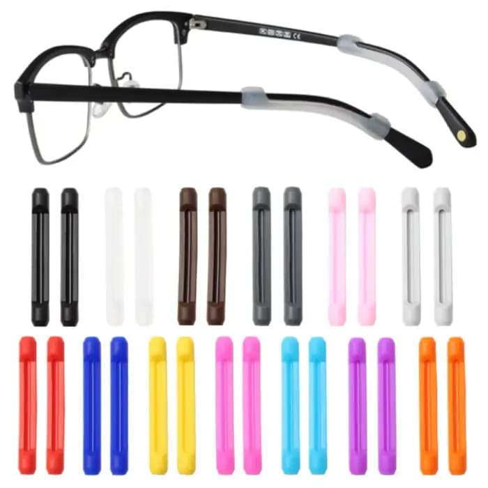 200 pièces DT018 nouvelles lunettes pointe antidérapante, cadre optique, branches, accessoires en Si