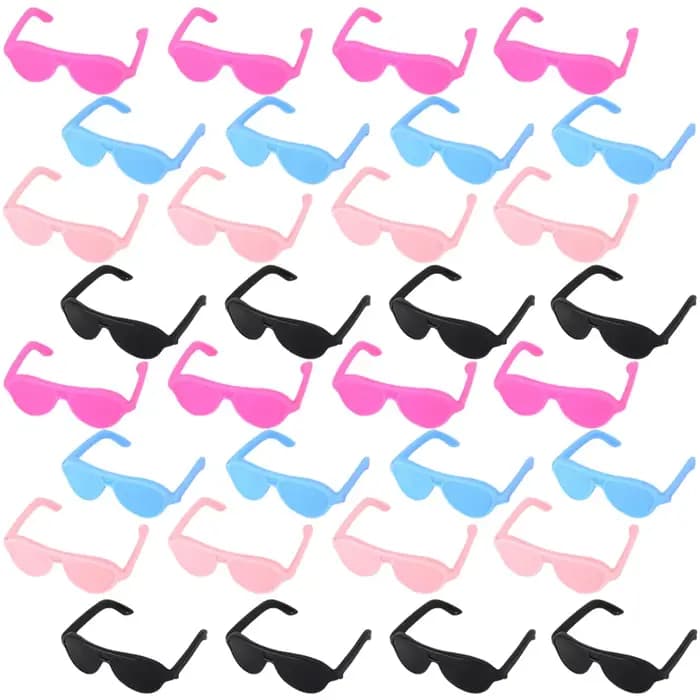 60 pièces Mini lunettes miniatures pour lunettes de soleil poupées jouet maison lunettes de soleil m