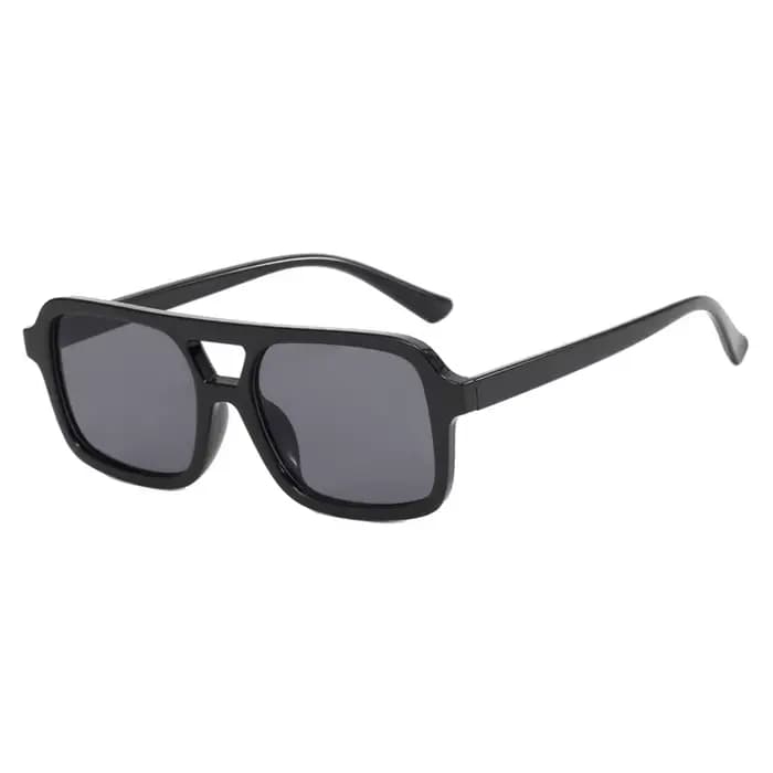 Lunettes de soleil carrées à Double pont pour myopie, verres de Prescription pour myopie, pour homme
