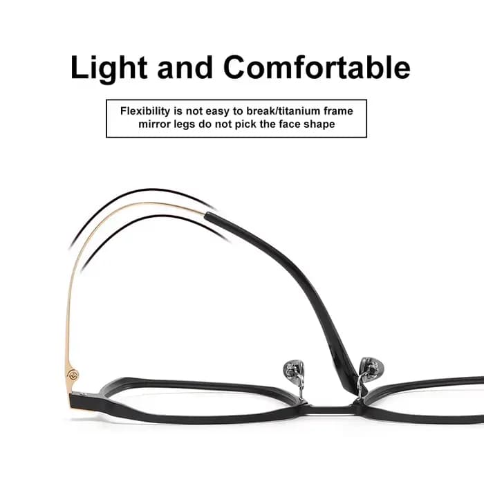 VICKY – lunettes d'ordinateur classiques Anti-lumière bleue pour hommes, jambes en aluminium et tita