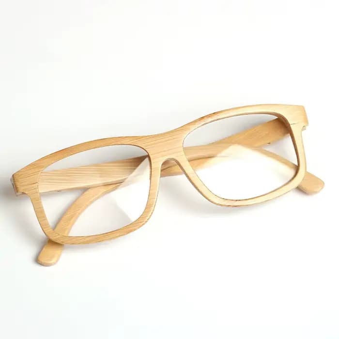 HDLosFTER-Montures de lunettes en bambou pour hommes et femmes, bois véritable, vintage, rétro, lune