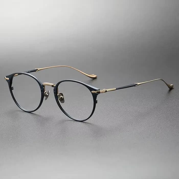 Montures de lunettes de marque de luxe en titane et acétate, lunettes rétro ovales vintage pour homm