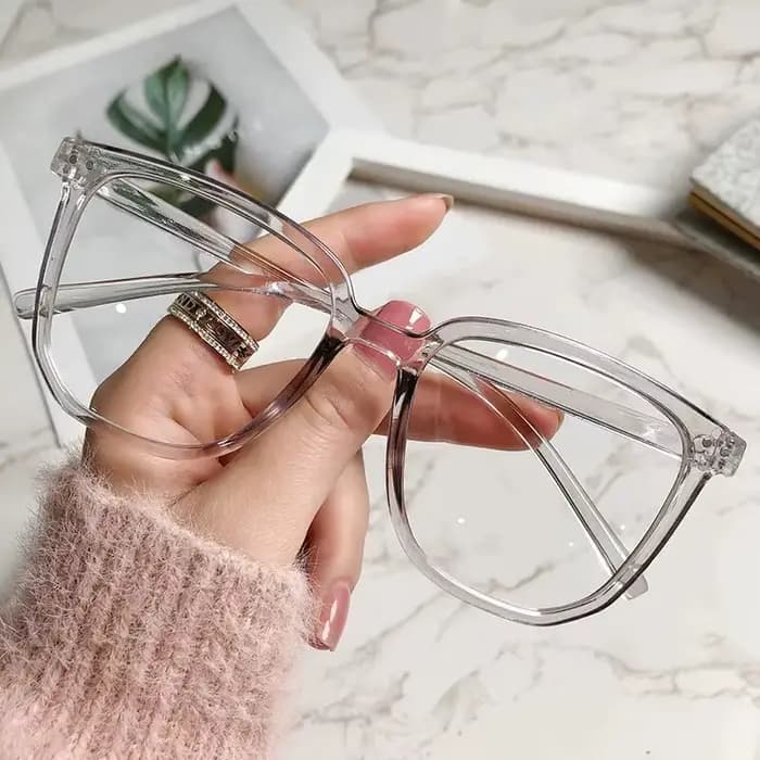 Lunettes anti-lumière bleue pour femmes, avec monture de lunettes régulière, finition rétro, monture