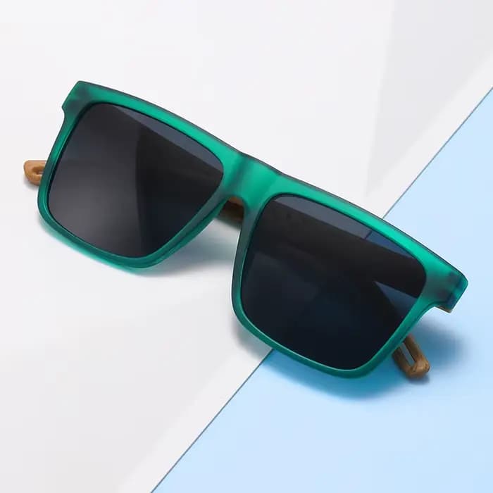 Lunettes de soleil rétro en noyer, ultralégères, carrées, polarisées, exquises, à la mode, pour homm