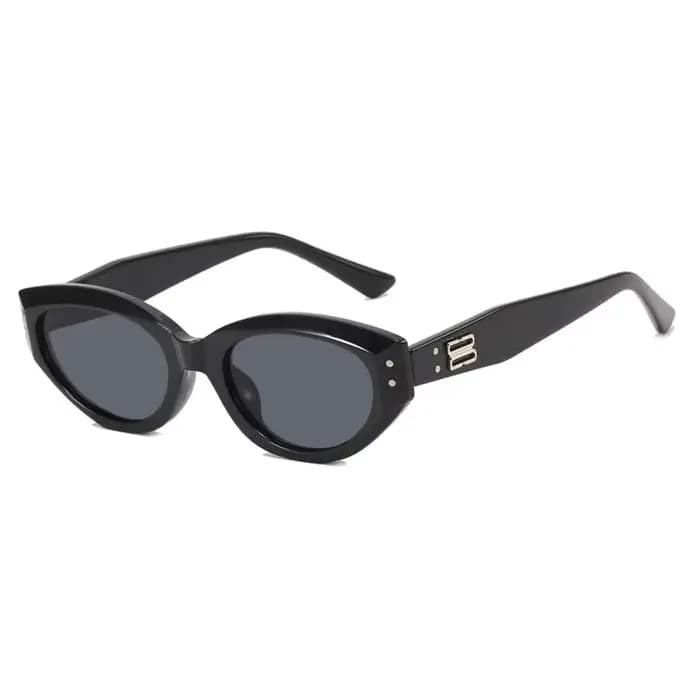 LONSY-Lunettes de soleil œil de chat vintage pour femmes, lunettes de soleil rétro pour femmes, lune