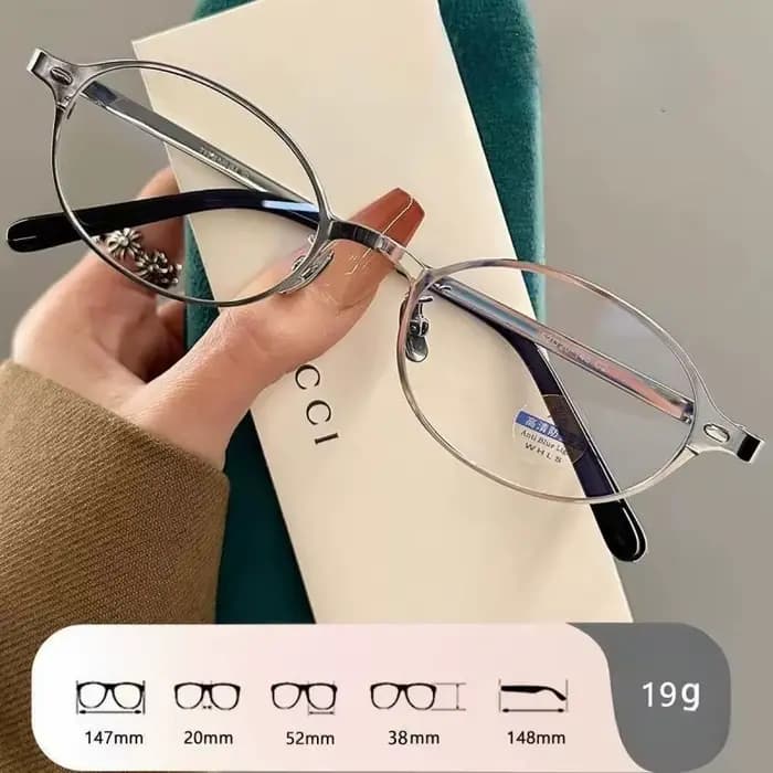 FIRADA lunettes confortables à la mode rétro Sexy lunettes en métal ovale optique Prescription lunet