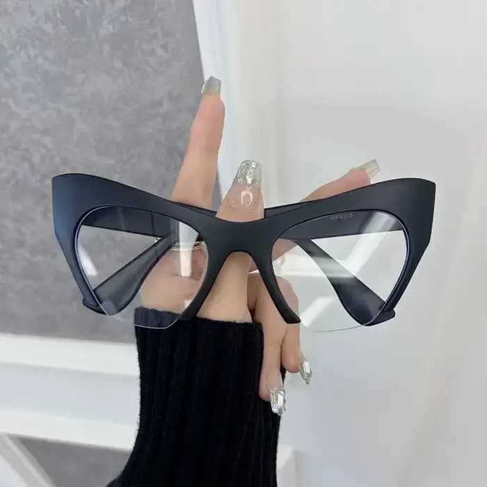 Montures de lunettes œil-de-chat tendance pour femmes et hommes – Monture optique transparente de ma