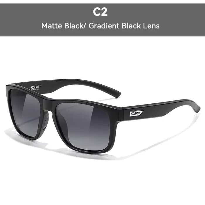Lunettes de soleil polarisées pour hommes KDEAM taille XL, largeur totale 155 mm, lunettes de sport 