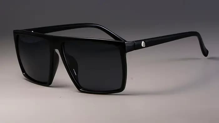 Lunettes de soleil à grande monture carrée pour hommes et femmes, nouvelle mode de haute qualité, ré
