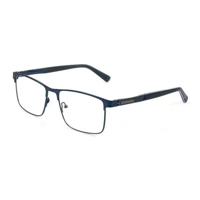 BLUEMOKY XL taille élégant Double pont métal lunettes de Prescription pour hommes carré photochromiq