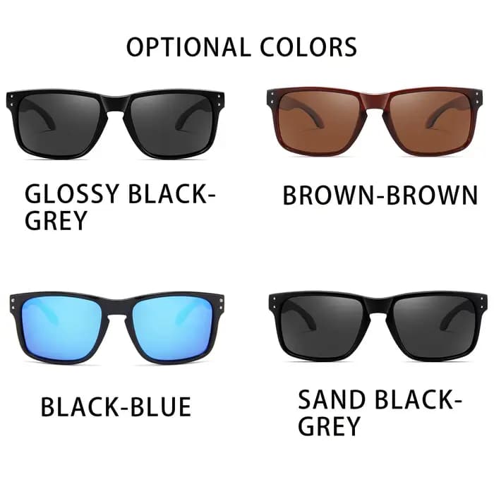 Nouvelles lunettes de soleil polarisées de luxe de haute qualité KIDIN 2026, carrées, pour sports de