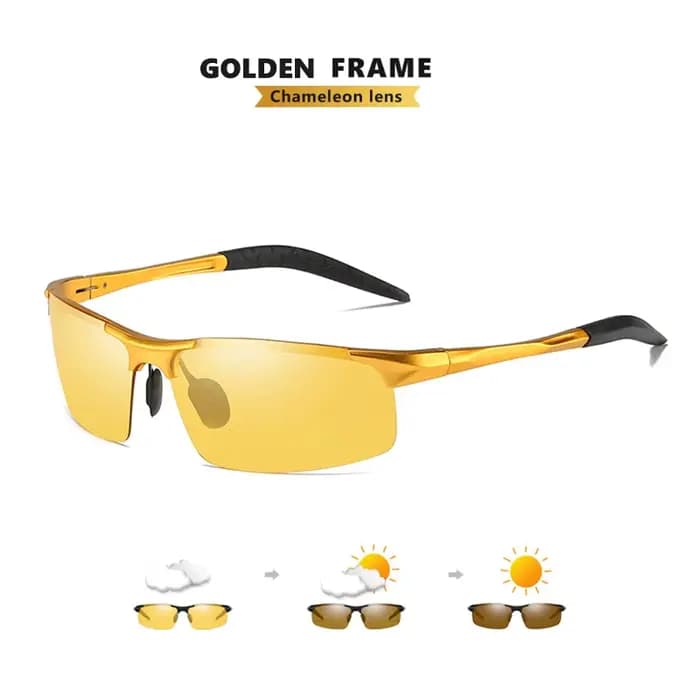 Top Anti-éblouissement jour nuit Vision lunettes pour la conduite hommes lunettes de soleil polarisé