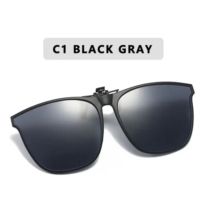 Lunettes de soleil polarisées à Clip pour hommes, pour conducteur de voiture, Vision nocturne, Anti-