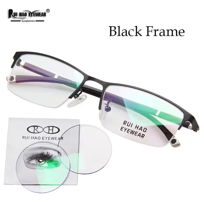 Lunettes personnalisées sur Prescription, monture rectangulaire, lentilles de myopie, recette, lunet