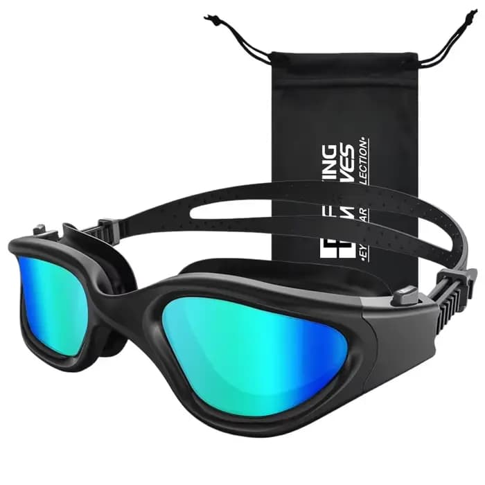 Lunettes de natation en silicone réglables rapidement pour femmes, hommes et adultes, anti-buée, ant