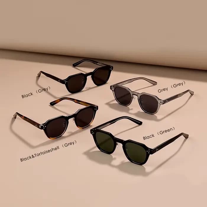 Lunettes de soleil classiques à rivets de haute qualité pour hommes et femmes, Design de marque, à l
