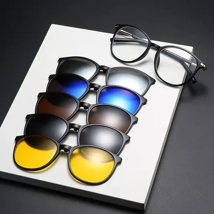 VCKA – lunettes de soleil magnétiques avec Clip et Prescription pour myopie, pour femmes et hommes, 