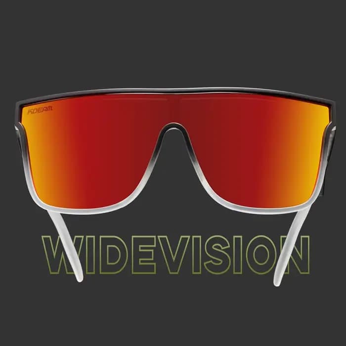 KDEAM-Lunettes de soleil polarisées pour hommes, une pièce, large vision respirante, avec branches s