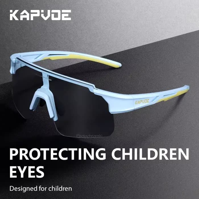 KAPOVE lunettes de soleil photochromiques enfants lunettes de Sport en plein air vtt garçons filles 