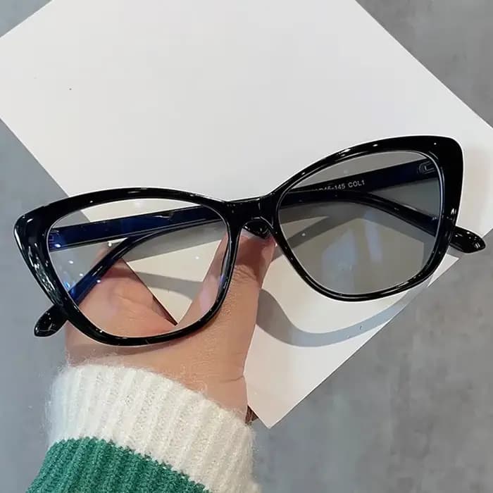 Lunettes de myopie photochromiques d'extérieur pour femmes, unisexe, Vintage, œil de chat, moins dio