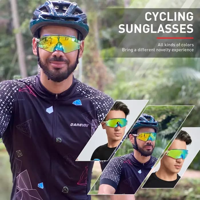Kapvoe – lunettes de soleil pour vélo de route et vtt, Protection UV400, lunettes de cyclisme pour h