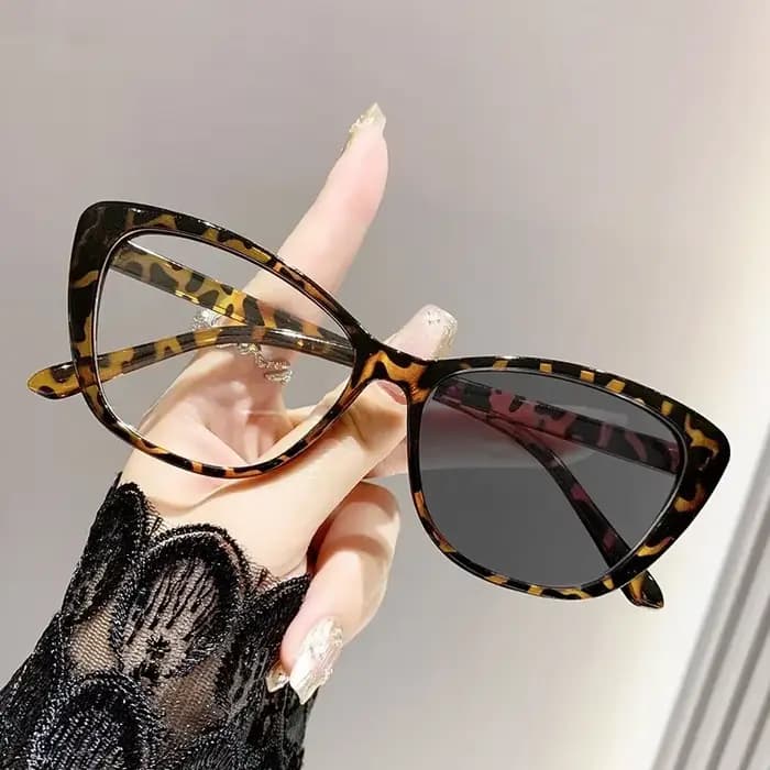 Lunettes de myopie photochromiques d'extérieur pour femmes, unisexe, Vintage, œil de chat, moins dio