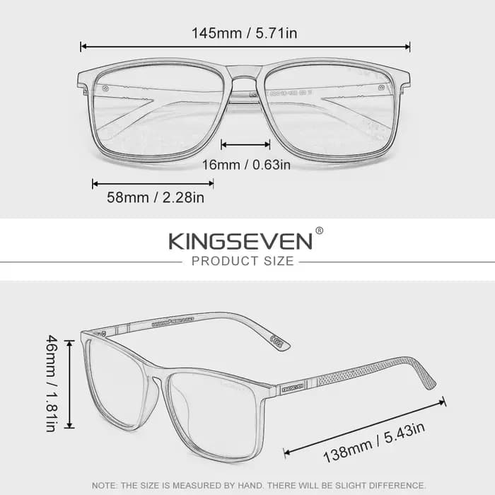 KINGSEVEN marque lunettes de soleil rectangulaires pour hommes femmes polarisées Anti-UV400 lunettes