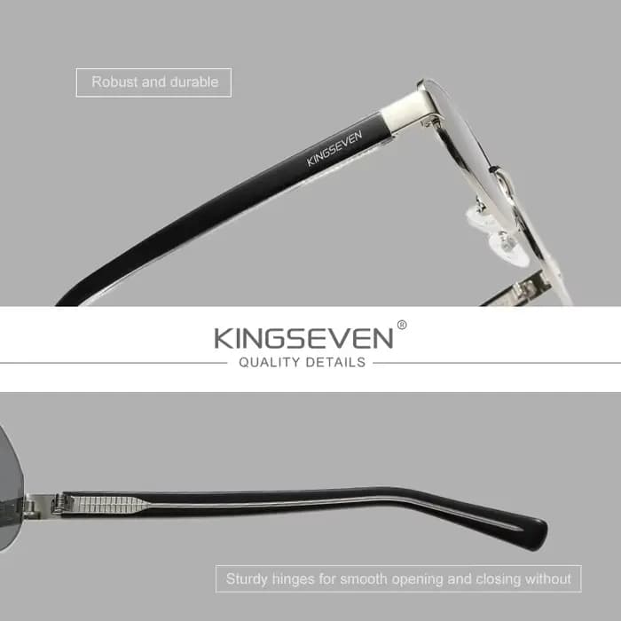 KINGSEVEN – lunettes de soleil ovales pour femmes, petites lunettes de soleil tendance UV400, en mét