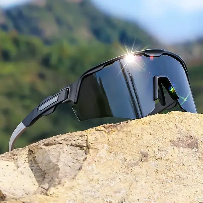 Lunettes photochromiques à couleur changeante pour hommes et femmes – Lentille PC surdimensionnée, m