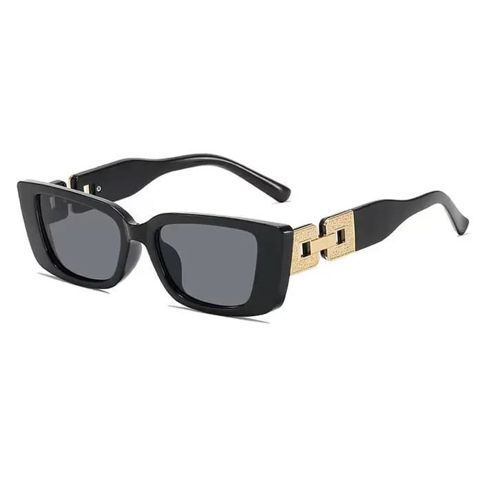 1 Paire de Lunettes Rétro Géométriques en Plastique, Accessoire de Mode Couleur Unie pour Tenue Déco